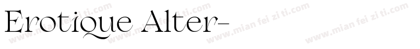 Erotique Alter字体转换